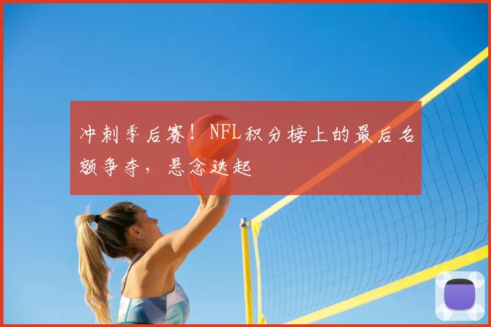 冲刺季后赛！NFL积分榜上的最后名额争夺，悬念迭起
